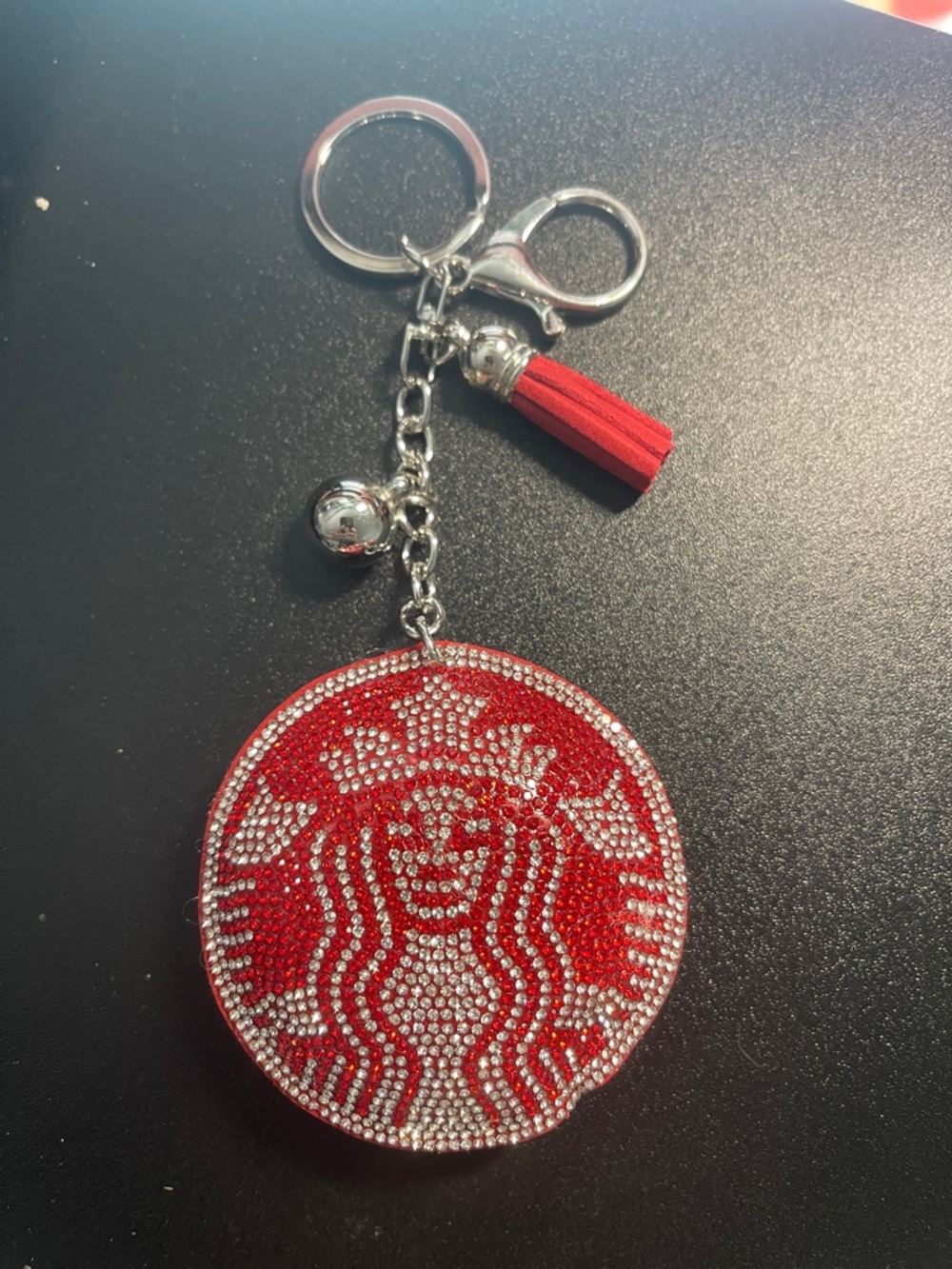 CHOICE OF - Sbux Rhinestone Puff Keychain Bag charm - Picture 5 of 9